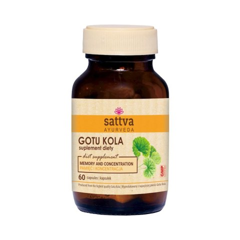 GOTU KOLA EKSTRAKT (450 mg) 60 KAPSUŁEK - SATTVA