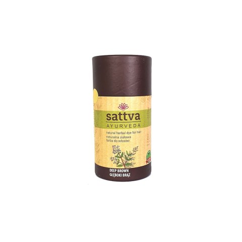 HENNA GŁĘBOKI BRĄZ ECO 150 g - SATTVA (AYURVEDA)