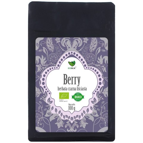 HERBATA CZARNA LIŚCIASTA OWOCE LEŚNE BIO 100 g - ECOBLIK