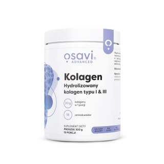 KOLAGEN HYDROLIZOWANY BEZGLUTENOWY W PROSZKU 300 g - OSAVI