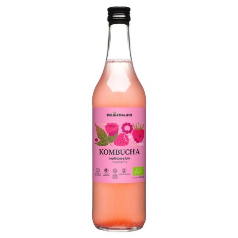 KOMBUCHA MALINOWA BIO 500 ml - DELIKATNA