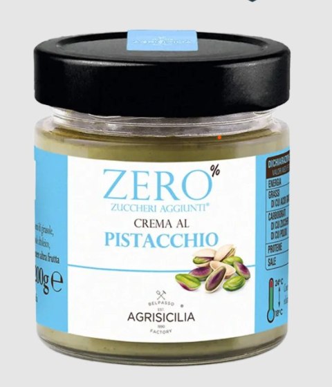 KREM PISTACJOWY BEZ DODATKU CUKRÓW 200 g - AGRISICILIA