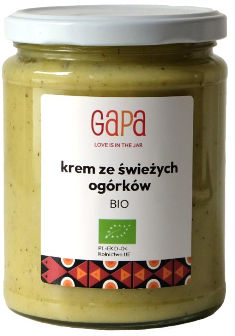 KREM ZE ŚWIEŻYCH OGÓRKÓW BIO 450 g - GAPA (PRODUKT SEZONOWY)
