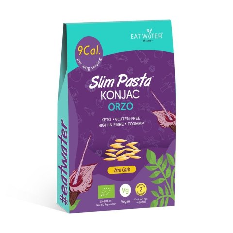 MAKARON (KONJAC) W KSZTAŁCIE ORZO BEZGLUTENOWY BIO 270 g (200 g) - SLIM (EAT WATER)