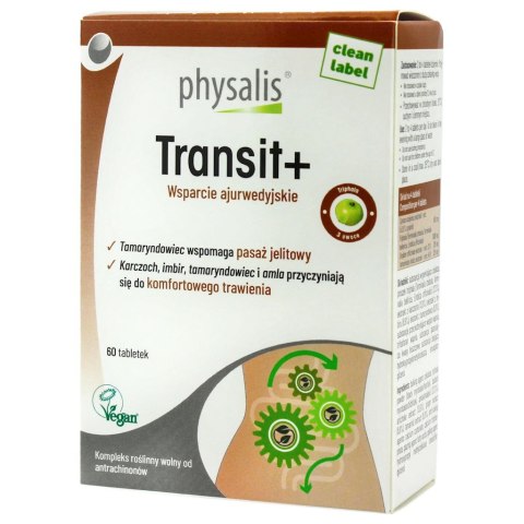 TABLETKI NA WSPARCIE PRACY JELIT (TRANSIT+) 60 szt. - PHYSALIS