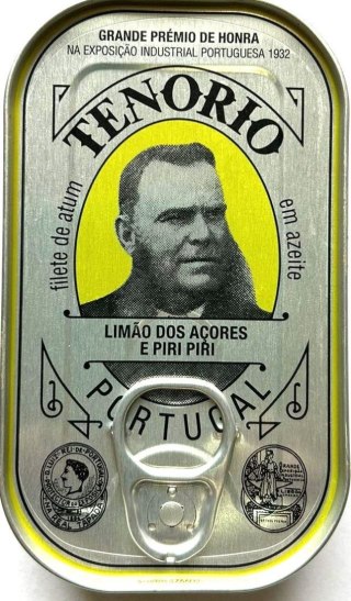 TUŃCZYK FILETY W OLIWIE Z OLIWEK Z CYTRYNĄ I PAPRYCZKĄ PIRI PIRI 120 g (78 g) - TENORIO