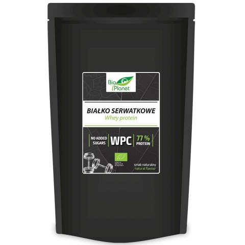 BIAŁKO SERWATKOWE NATURALNE (WPC 77) BIO 500 g - BIO PLANET
