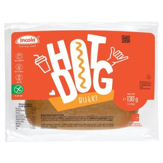 BUŁKI DO HOT-DOGÓW Z CEBULĄ BEZGLUTENOWE (2 szt.) 130 g - INCOLA