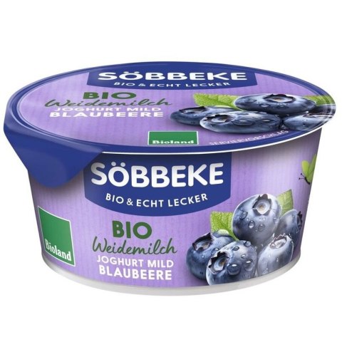 JOGURT KREMOWY JAGODOWY (3,8 % TŁUSZCZU W MLEKU) BIO 150 g - SOBBEKE