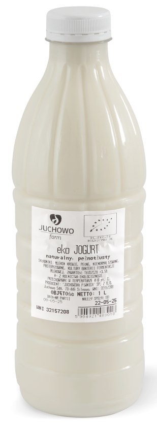JOGURT NATURALNY 3,5 % Z MLEKA A2 BIO 1 L - JUCHOWO (NA ZAMÓWIENIE)