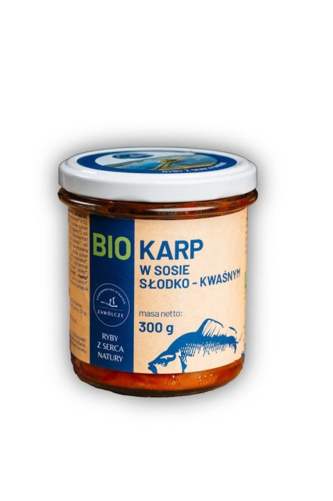 KARP W SOSIE SŁODKO - KWAŚNYM BIO 300 g - GOSPODARSTWO RYBACKIE ZAWÓLCZE