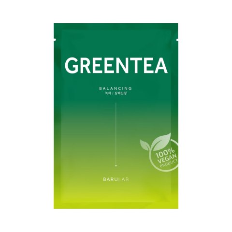 MASECZKA KOREAŃSKA DO TWARZY W PŁACHCIE HERBATA ZIELONA 23 g - BARULAB