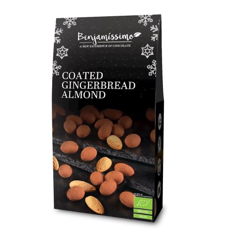 MIGDAŁY W CZEKOLADZIE PIERNIKOWEJ Z POSYPKĄ BEZGLUTENOWE BIO 60 g - BENJAMISSIMO (PRODUKT SEZONOWY)