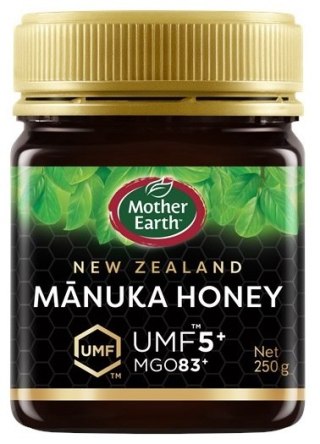 MIÓD MANUKA MGO 83+ UMF 5+ 250 g - MOTHER EARTH