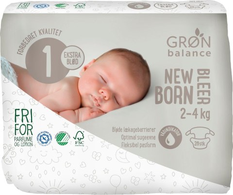 PIELUCHY NOWORODEK ECO 2 - 4 kg (28 szt.) - GRON BALANCE