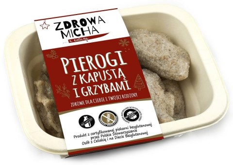 PIEROGI Z KAPUSTĄ I GRZYBAMI BEZGLUTENOWE 230 g - ZDROWA MICHA (NA ZAMÓWIENIE - PRODUKT SEZONOWY)
