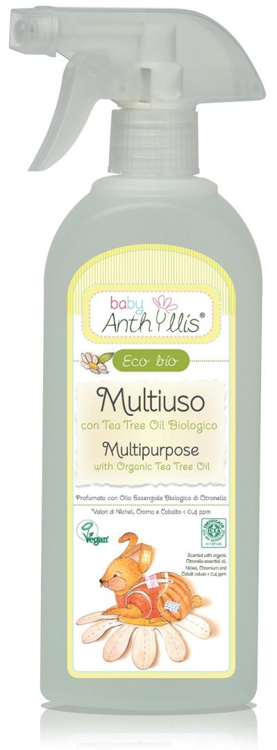 PŁYN DO CZYSZCZENIA POWIERZCHNI MAJĄCYCH KONTAKT Z DZIECKIEM W SPRAYU ECO 500 ml - BABY ANTHYLLIS