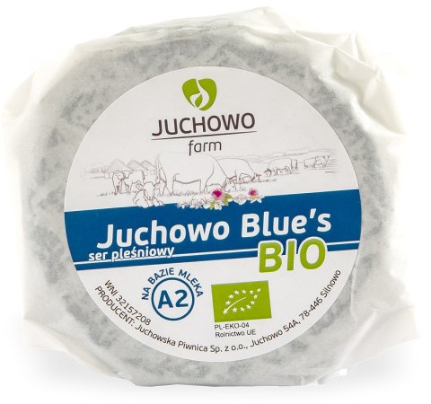 SER PLEŚNIOWY BLUE'S Z MLEKA A2 BIO (około 0,25 kg) - JUCHOWO (NA ZAMÓWIENIE)