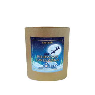 ŚWIECA SOJOWA ZAPACHOWA PIERWSZA GWIAZDKA 180 ml - YOUR CANDLE (PRODUKT SEZONOWY)
