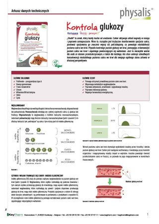 TABLETKI NA KONTROLĘ GLUKOZY 30 szt. - PHYSALIS