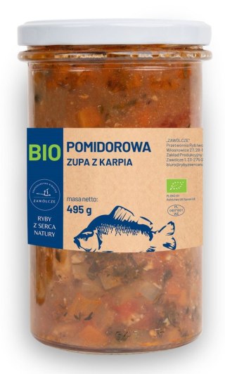 ZUPA POMIDOROWA RYBNA Z KARPIA BIO 495 g - GOSPODARSTWO RYBACKIE ZAWÓLCZE (NA ZAMÓWIENIE)