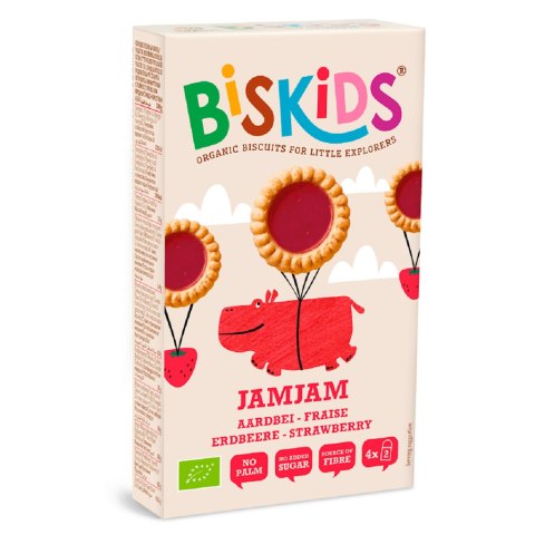 CIASTECZKA Z NADZIENIEM TRUSKAWKOWYM MARGARETKI BIO 100 g - BISKIDS