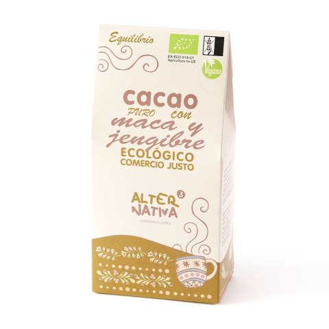 KAKAO Z IMBIREM I MACĄ BEZ DODATKU CUKRÓW BEZGLUTENOWE BIO 125 g - ALTERNATIVA3