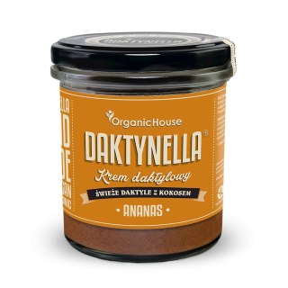 KREM KOKOS - DAKTYLE MEDJOOL - ANANAS BEZGLUTENOWY BIO 280 g - ORGANICHOUSE (DAKTYNELLA)