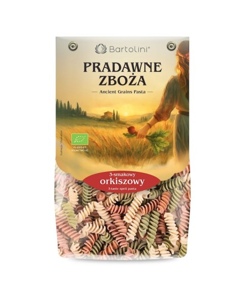MAKARON (ORKISZOWY 3 SMAKOWY) ŚWIDERKI BIO 250 g - BARTOLINI (PRADAWNE ZBOŻA)