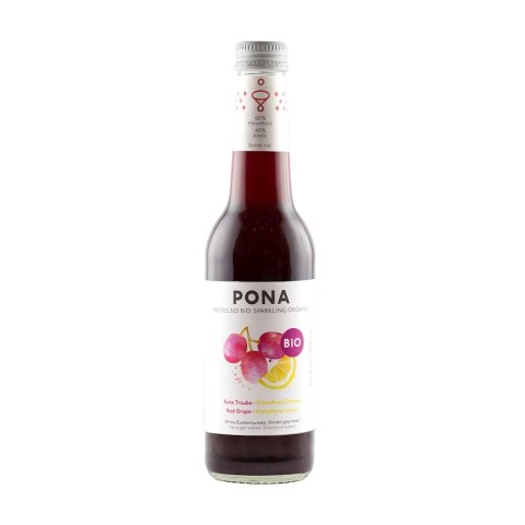 NAPÓJ MUSUJĄCY CZERWONE WINOGRONA - CYTRYNA BEZ DODATKU CUKRÓW BIO 330 ml - PONA