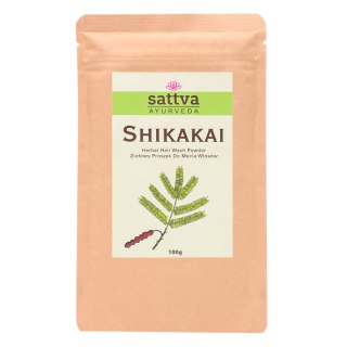 PROSZEK ZIOŁOWY DO MYCIA WŁOSÓW SHIKAKAI 100 g - SATTVA (AYURVEDA)