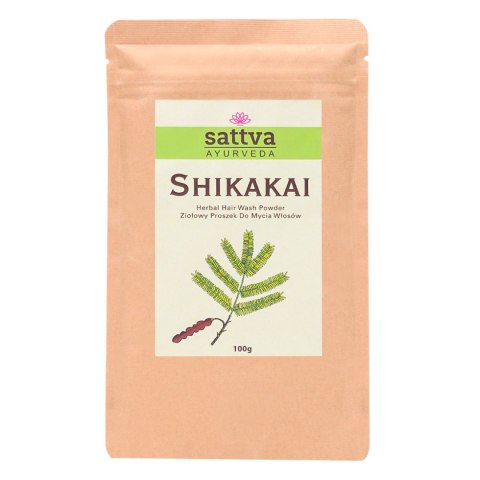 PROSZEK ZIOŁOWY DO MYCIA WŁOSÓW SHIKAKAI 100 g - SATTVA (AYURVEDA)