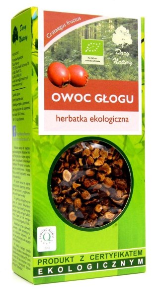 Przecena HERBATKA OWOC GŁOGU BIO 100 g - DARY NATURY