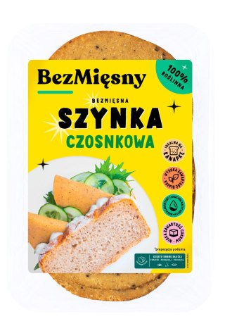 Przecena SZYNKA CZOSNKOWA ROŚLINNA 120 g - BEZMIĘSNY