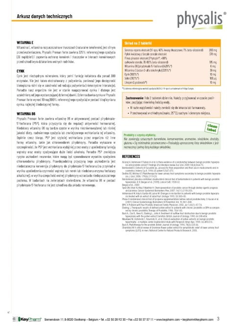 TABLETKI NA UKŁAD MOCZOWY (PROMAN FORTE) 30 szt. - PHYSALIS