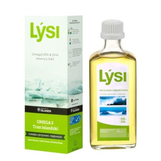 TRAN ISLANDZKI MSC OMEGA-3 (1080 mg) O SMAKU CYTRYNOWO - MIĘTOWYM 240 ml - LYSI