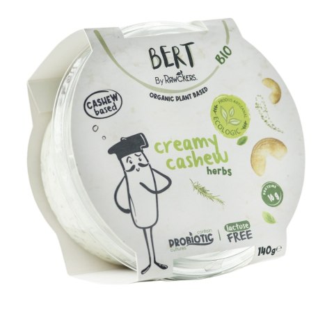 WEGAŃSKA ALTERNATYWA SERKA ŚMIETANKOWEGO Z ORZECHÓW NERKOWCA I ZIÓŁ BIO 150 g - BERT