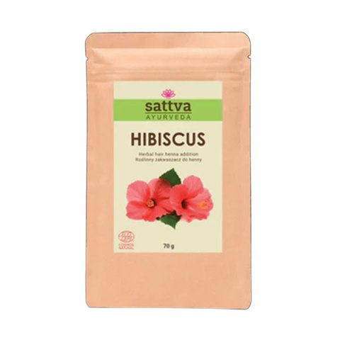 ZAKWASZACZ ROŚLINNY DO HENNY HIBISKUS ECO 70 g - SATTVA (AYURVEDA)