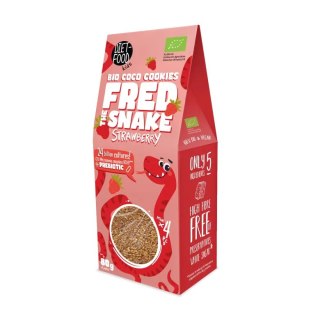 CIASTKA BŁONNIKOWE KOKOSOWE Z TRUSKAWKAMI BIO 80 g - DIET-FOOD (KIDS)