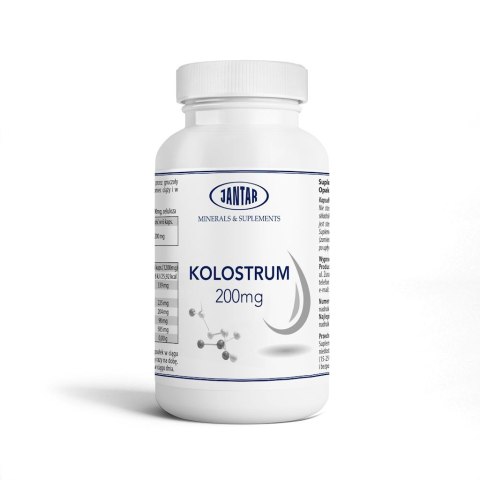 COLOSTRUM WOŁOWE (200 mg) 60 KAPSUŁEK - JANTAR