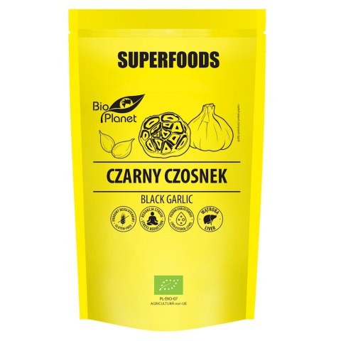 CZARNY CZOSNEK BEZGLUTENOWY BIO 70 g - BIO PLANET SUPERFOODS