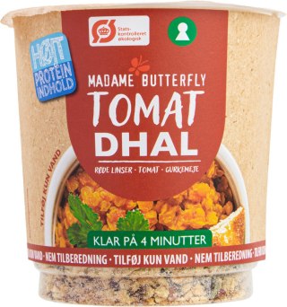 DANIE BŁYSKAWICZNE PROTEINOWE DAL POMIDOROWY BIO 60 g - MADAME BUTTERFLY