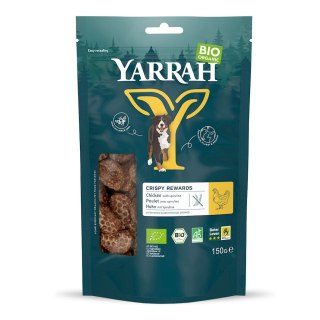 (DLA PSA) PRZYSMAK - KĄSKI Z KURCZAKIEM I SPIRULINĄ BIO 150 g - YARRAH