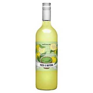 KOMBUCHA YUZU I MATCHA BIO 750 ml - DELIKATNA