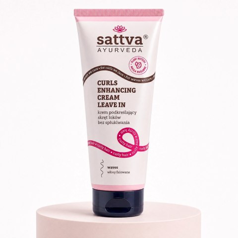 KREM PODKREŚLAJĄCY SKRĘT LOKÓW BEZ SPŁUKIWANIA 200 ml - SATTVA (AYURVEDA)