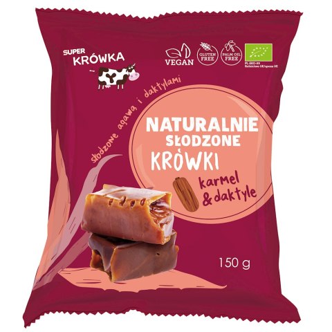 #KRÓWKI SŁODZONE AGAWĄ I DAKTYLAMI BEZMLECZNE BEZGLUTENOWE BIO 150 g - ME GUSTO (SUPER KRÓWKA)