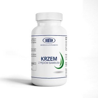 KRZEM ORGANICZNY Z PĘDÓW BAMBUSA (350 mg) 90 KAPSUŁEK - JANTAR