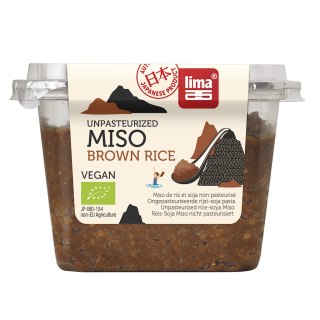 MISO BROWN RICE (PASTA Z SOI I RYŻU BRĄZOWEGO) BIO 300 g - LIMA