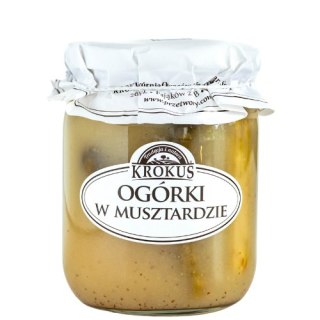 OGÓRKI KONSERWOWE W MUSZTARDZIE 500 g (250 g) - KROKUS