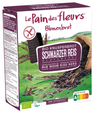 PIECZYWO CHRUPKIE CZARNY RYŻ BEZGLUTENOWE BIO 150 g - LE PAIN DES FLEURS
